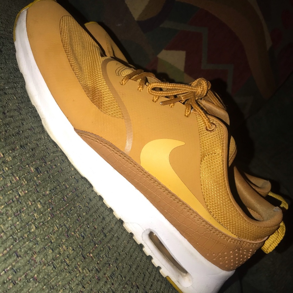 Mustard Nike Air Maxes
